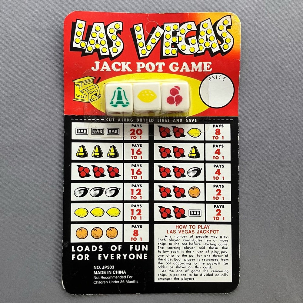 Las Vegas Jack Pot Dice Game, NWOT
